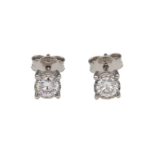 Load image into Gallery viewer, New 9ct Yellow Gold &amp; Diamond Set Stud Earrings. The earrings contain real natural diamonds which are 0.62ct but look like 1.25ct in the total set of earrings. The diamonds are each approximate clarity Si and colour G - H
