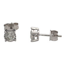 Load image into Gallery viewer, New 9ct White Gold &amp; Diamond Set Stud Earrings
