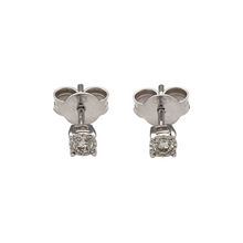 Load image into Gallery viewer, New 9ct Yellow Gold &amp; Diamond Set Stud Earrings. The earrings contain real natural diamonds which are 0.12ct but look like 0.25ct in the total set of earrings. The diamonds are each approximate clarity Si and colour G - H
