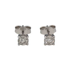 New 9ct Yellow Gold & Diamond Set Stud Earrings. The earrings contain real natural diamonds which are 0.42ct but look like 0.75ct in the total set of earrings. The diamonds are each approximate clarity Si and colour G - H