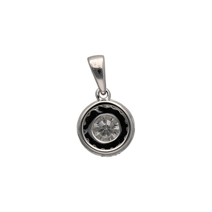 New 9ct White Gold & Diamond Halo Set Pendant. The pendant contains real natural diamonds which contains 0.55ct of diamond content in total. The diamonds are approximate clarity Si and colour I - K