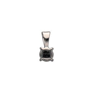 New 9ct White Gold & Diamond Solitaire Set Pendant. The pendant contains a real natural diamond which is 0.20ct. The diamond is approximate clarity Si and colour G - H