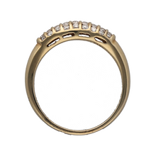 Load image into Gallery viewer, New 9ct Gold &amp; 0.50ct Diamond Cluster Wide Band Ring
