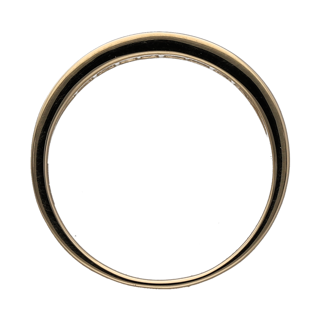 New 9ct Gold Diamond & Sapphire Set Band Ring