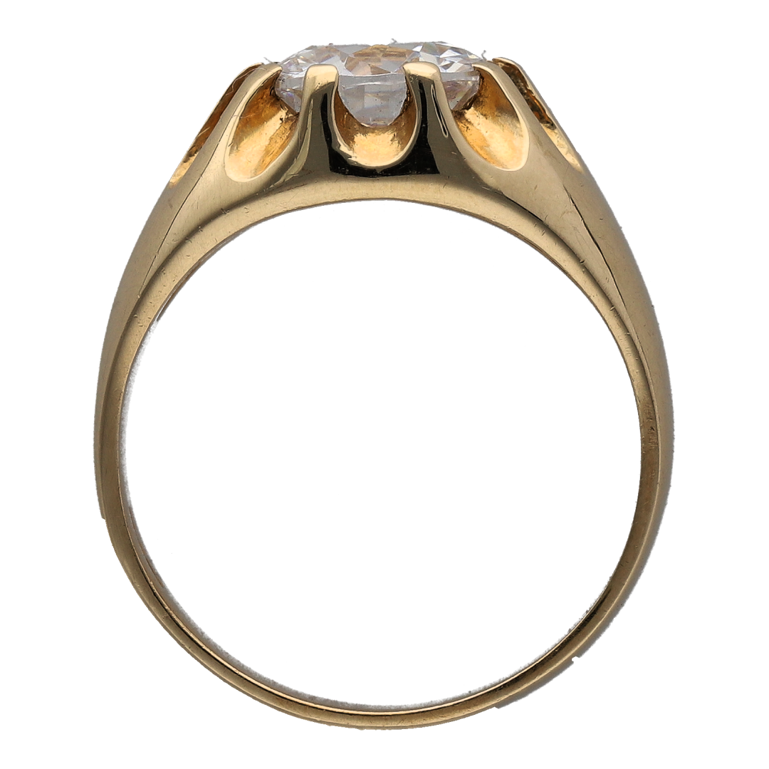 New 9ct Gold & Cubic Zirconia Set Signet Ring