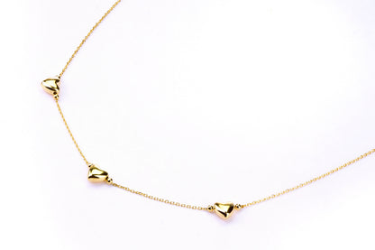 9ct Gold Heart 18" Necklace