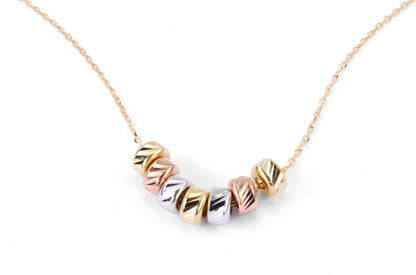 9ct Gold Circle 16.5" Necklace