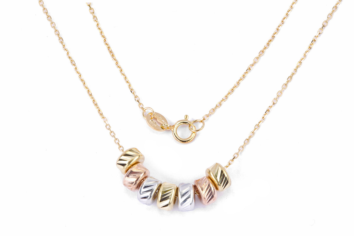 9ct Gold Circle 16.5" Necklace