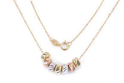 9ct Gold Circle 16.5" Necklace