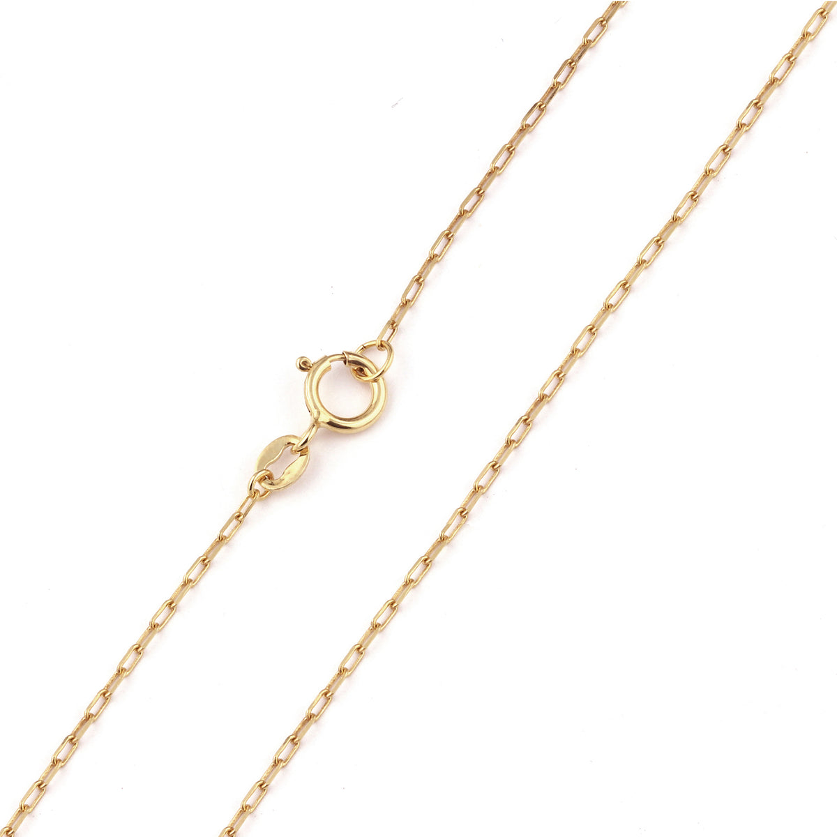 9ct Gold Heart Beaded 16" - 18" Necklace