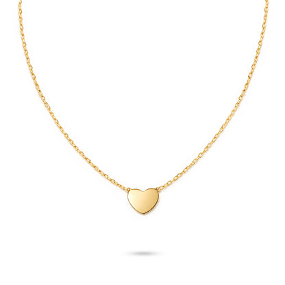 9ct Gold Heart 16" - 18" Necklace