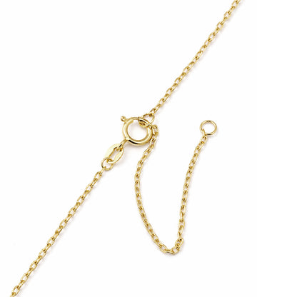 9ct Gold & Pearl Heart 16" - 18" Necklace