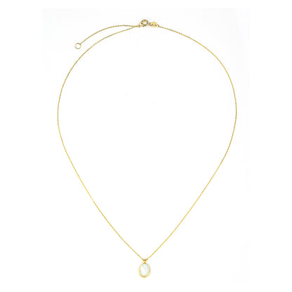 9ct Gold & Mother of Pearl 16" - 18" Necklace