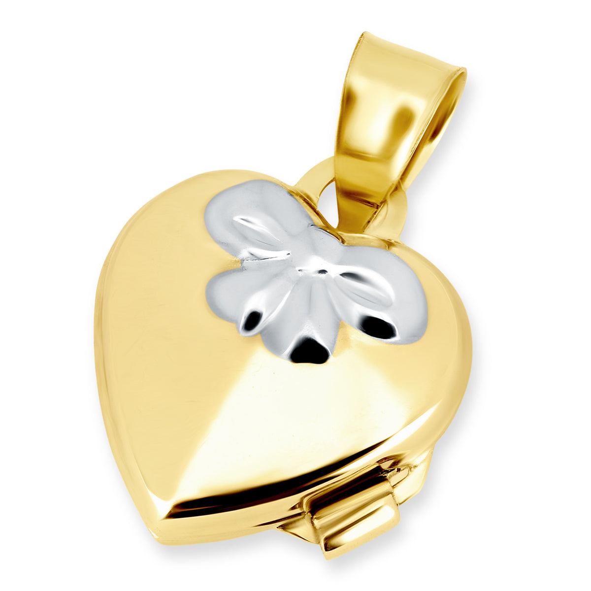 9ct Gold Heart Bow Locket