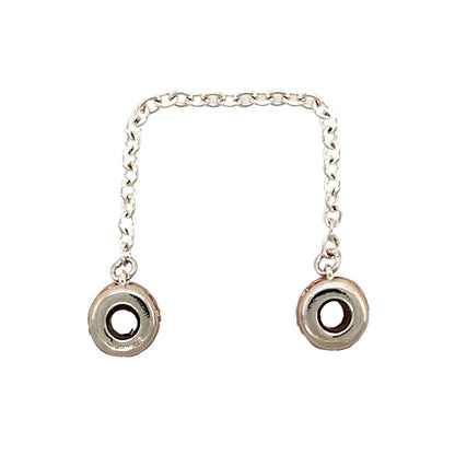 Preowned 925 Silver with 9ct Rose Gold Clogau Tree of Life Safety Link with the weight 2.40 grams