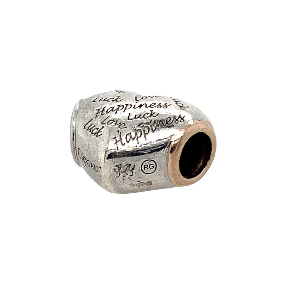 925 Silver Clogau Love Luck and Happiness Heart Charm
