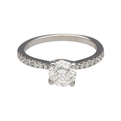 Platinum & Diamond Set Solitaire Ring