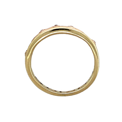 9ct Gold & Diamond Set Clogau Cariad Band Ring