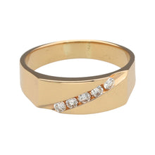 Load image into Gallery viewer, 14ct Gold &amp; Diamond Set Signet Ring
