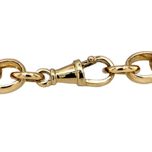 Load image into Gallery viewer, New 9ct Yellow Gold 8&quot; Engraved Belcher Bracelet with the weight 22.70 grams. The link are 9mm width and are alternating in plain and patterned
