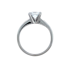 Load image into Gallery viewer, 14ct White Gold &amp; Cubic Zirconia Solitaire Ring

