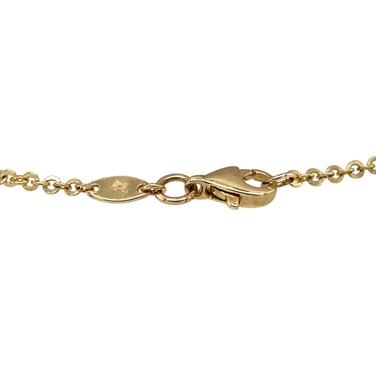 New 9ct Yellow Gold & Circle Cubic Zirconia Set 7" Bracelet with the weight 2.20 grams. The cubic zirconia stones are each 4mm diameter