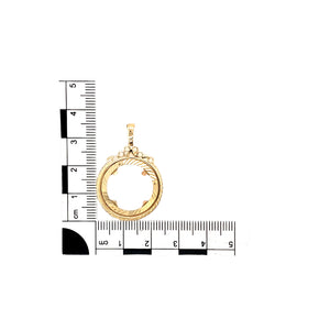 New 9ct Gold Half Sovereign Mount Pendant