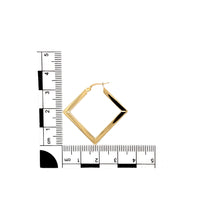 Load image into Gallery viewer, 9ct Gold Square Creole Earrings
