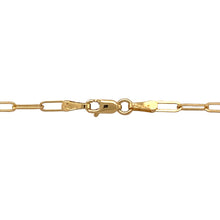 Load image into Gallery viewer, New 9ct Yellow Gold 18&quot; Paperclip Chain with the weight 2.71 grams and link width 2mm
