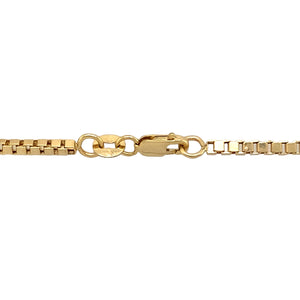 New 9ct Yellow Gold 22" Hollow Box Chain with the weight 6.60 grams and link width 2mm