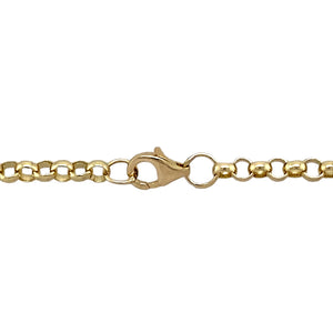 New 9ct Yellow Gold 22" Belcher Chain with the weight 11.40 grams and link width 3mm