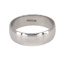 Load image into Gallery viewer, Preowned Palladium 6mm Wedding Band Ring in size R with the weight 4.30 grams
