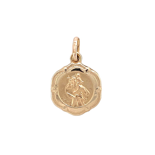 9ct Gold St Christopher Pendant