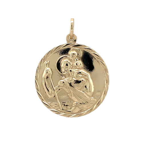 9ct Gold St Christopher Pendant