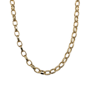 9ct Gold 22" Oval Belcher Chain