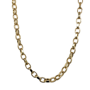 9ct Gold 30" Faceted Belcher Chain