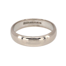 Load image into Gallery viewer, Preowned 18ct White Gold 5mm Wedding Band Ring in size R with the weight 6 grams
