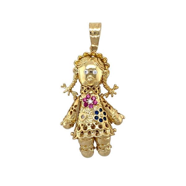 Fred Of Paris Vintage Gold, Gemstone And Diamond Matryoshka Doll Pendant  Necklace Available For Immediate Sale At Sotheby's