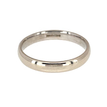 Load image into Gallery viewer, Preowned 9ct White Gold 3mm Wedding Band Ring in size N with the weight 2.10 grams 
