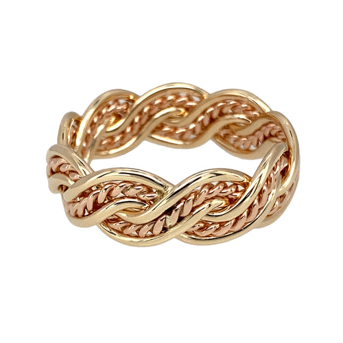 9ct Gold Clogau Weaved Band Ring