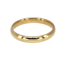 Load image into Gallery viewer, Preowned 18ct Yellow Gold 3mm Wedding Band Ring in size N with the weight 2.80 grams
