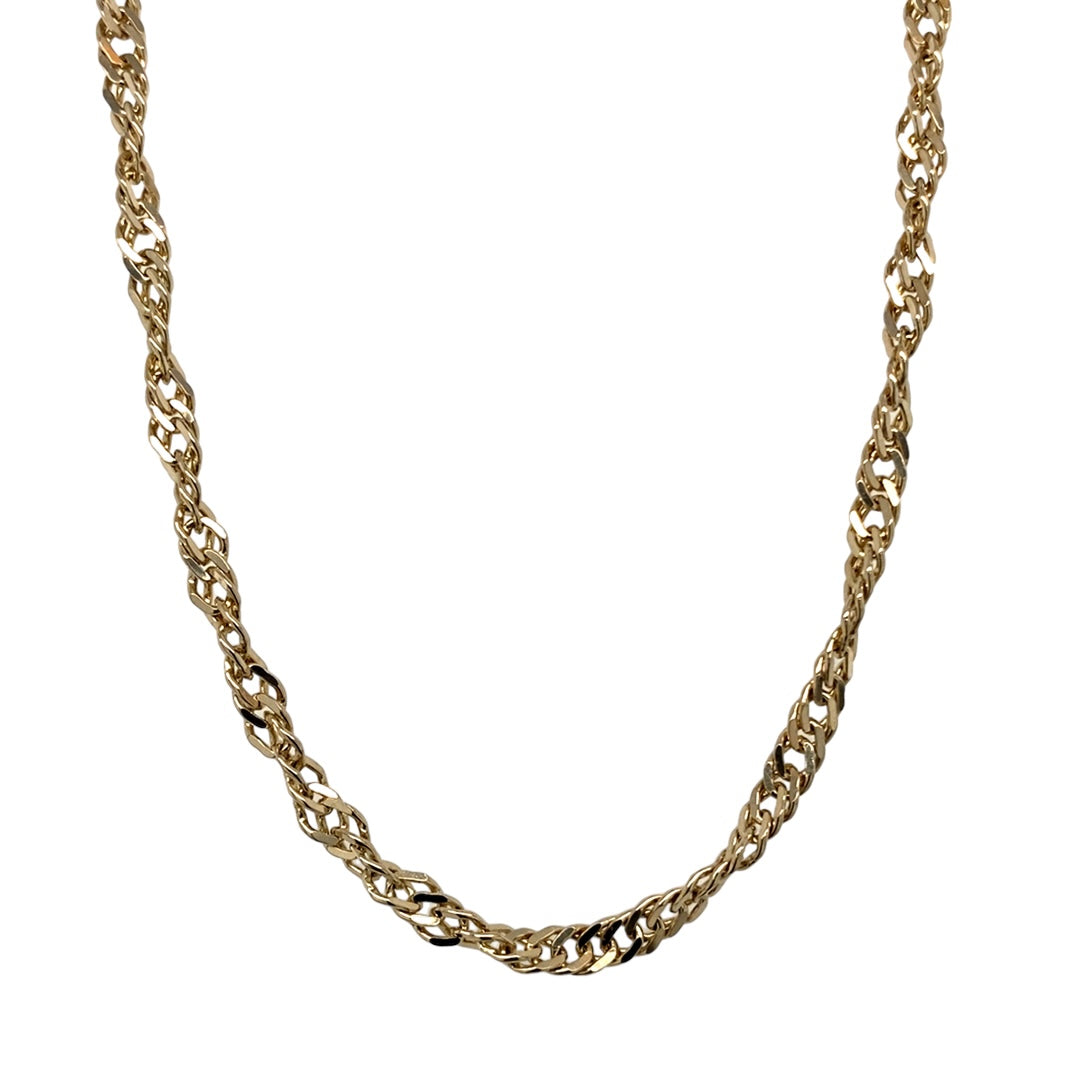 Braided gold chain on sale