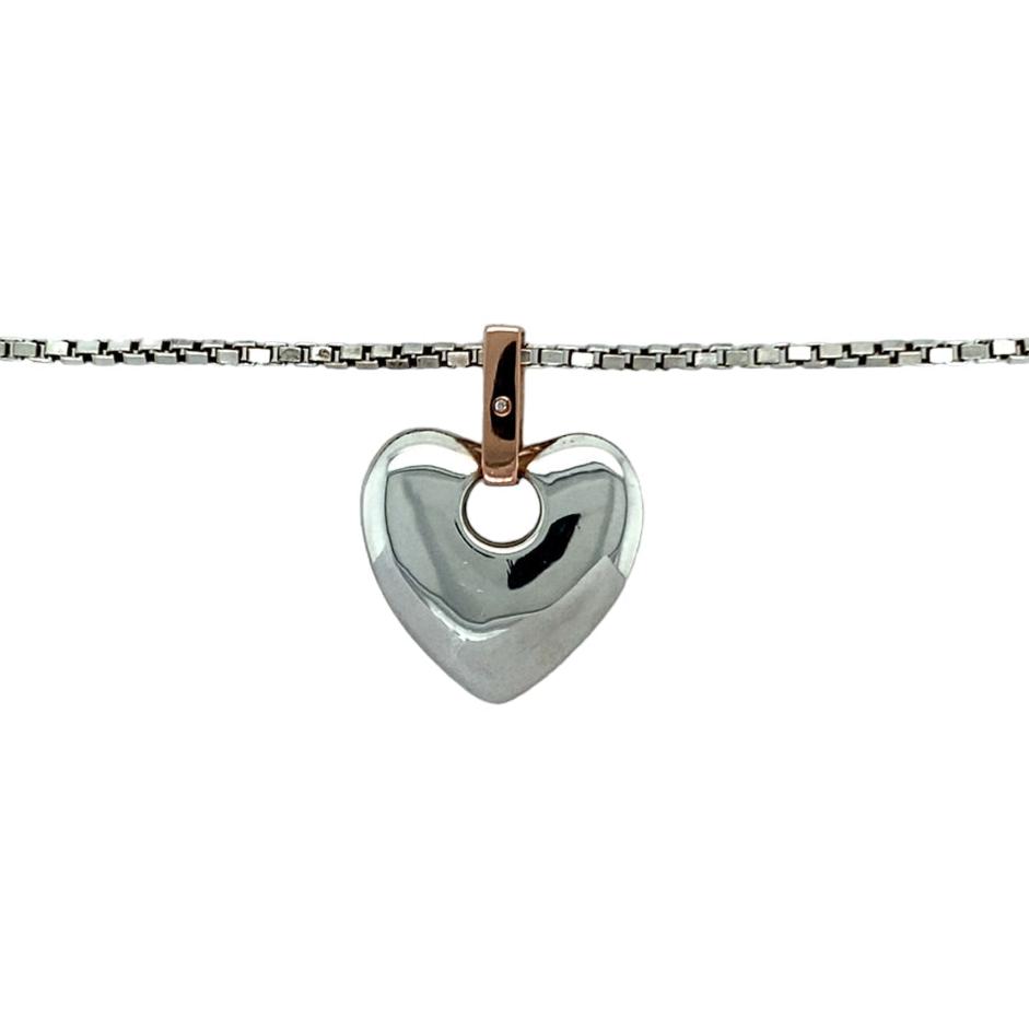 925 Silver Clogau Cariad Heart 18" Necklace