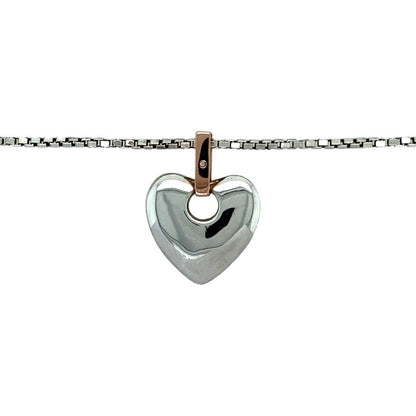925 Silver Clogau Cariad Heart 18" Necklace