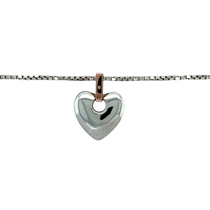 925 Silver Clogau Cariad Heart 18" Necklace