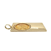 Load image into Gallery viewer, 9ct Gold Tag Mount Pendant with 22ct Gold Full Sovereign
