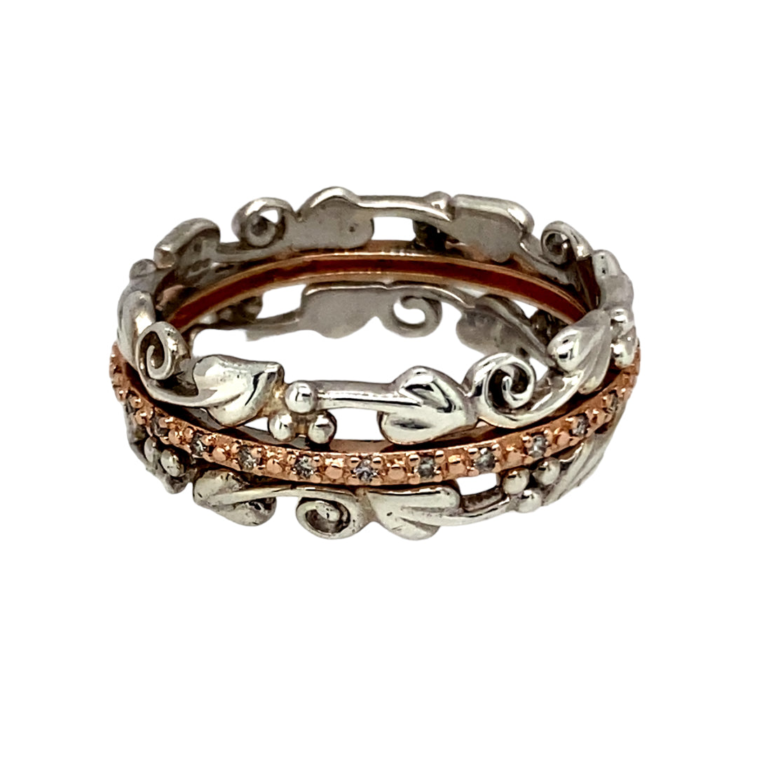 925 Silver & Diamond Set Clogau Tree of Life Band Ring