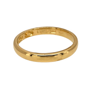 Preowned 18ct Yellow Gold Clogau Cariad 3mm Wedding Band Ring in size S with the weight 4 grams