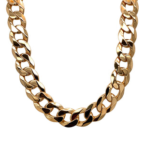 9ct Gold 21" Curb Chain 55 grams