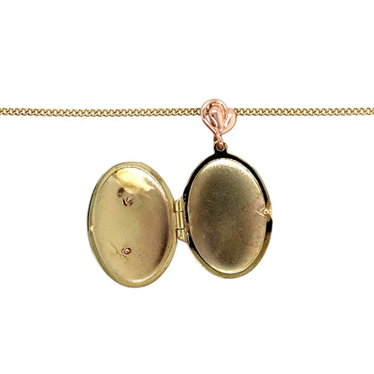 9ct Gold & Diamond Set Clogau Oval Tree of Life Locket 18" Necklace